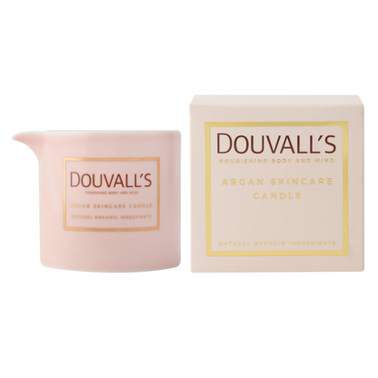 Organic Argan Skincare Candle, Orange & Frankincense 180g | Intensely Nourishing Body Treatment