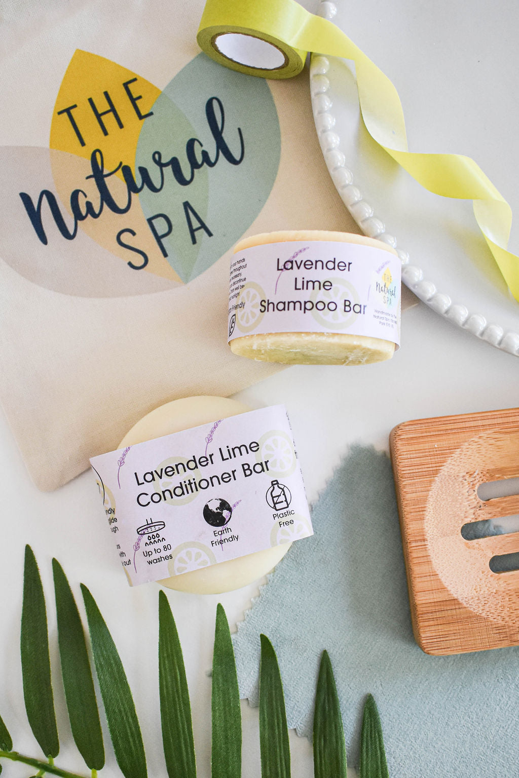 Lavender Lime Shampoo and Conditioner Bar set