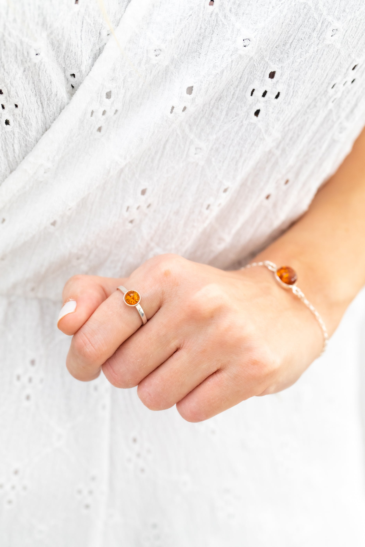 ESSENTIALS Mini Amber Stacking Ring