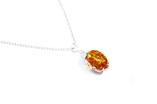 Demi Amber Drop Pendant