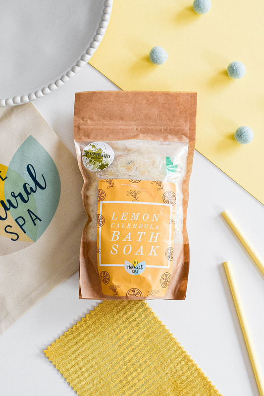 225g Lemon and Calendula Bath Soak - Compostable pouch