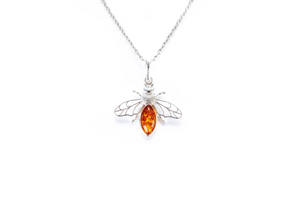 Amber Bee Necklace