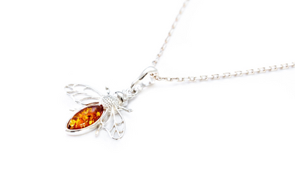 Amber Bee Necklace