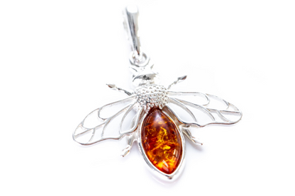 Amber Bee Necklace