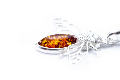 Amber Bee Necklace