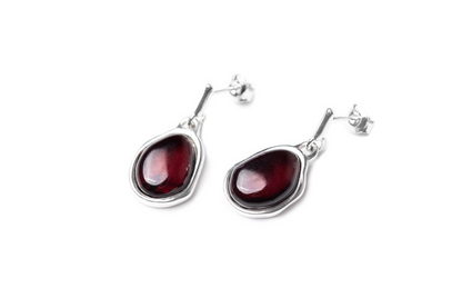 Cherry Amber ELEMENTS Drop Earrings