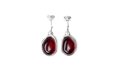 Cherry Amber ELEMENTS Drop Earrings