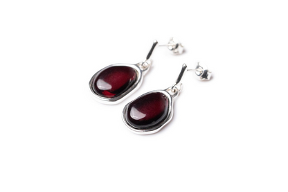 Cherry Amber ELEMENTS Drop Earrings