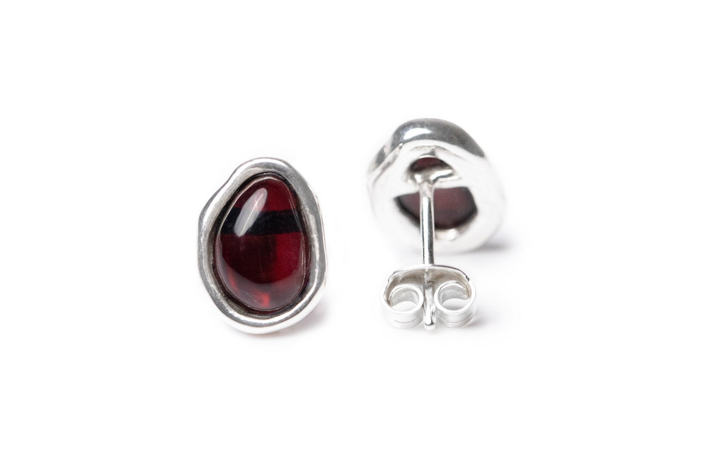 Cherry Amber ELEMENTS Stud Earrings