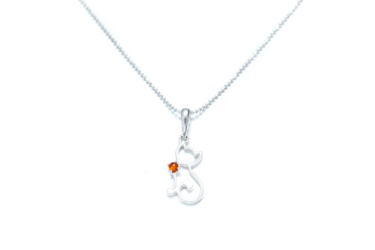 Dainty Cat Charm Necklace