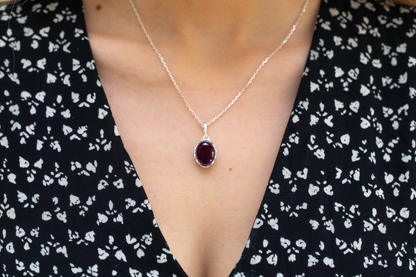 Demi Cherry Amber Drop Pendant