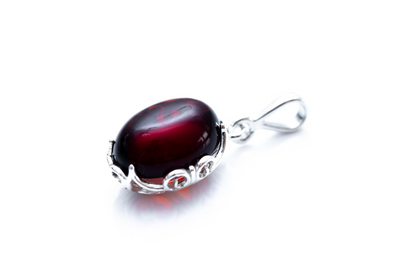 Demi Cherry Amber Drop Pendant