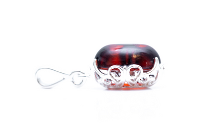 Demi Cherry Amber Drop Pendant