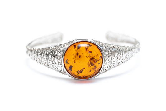 Handmade Modern Amber Arm Cuff