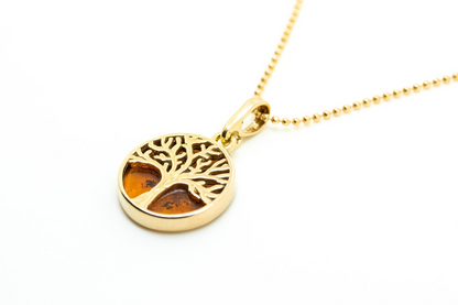 Mini Gold Plated Tree of Life Pendant