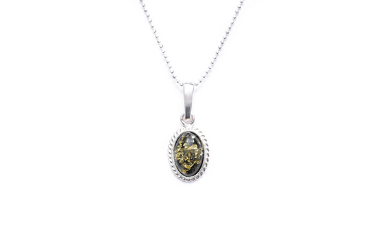 Mini Green Amber Quintessence Pendant