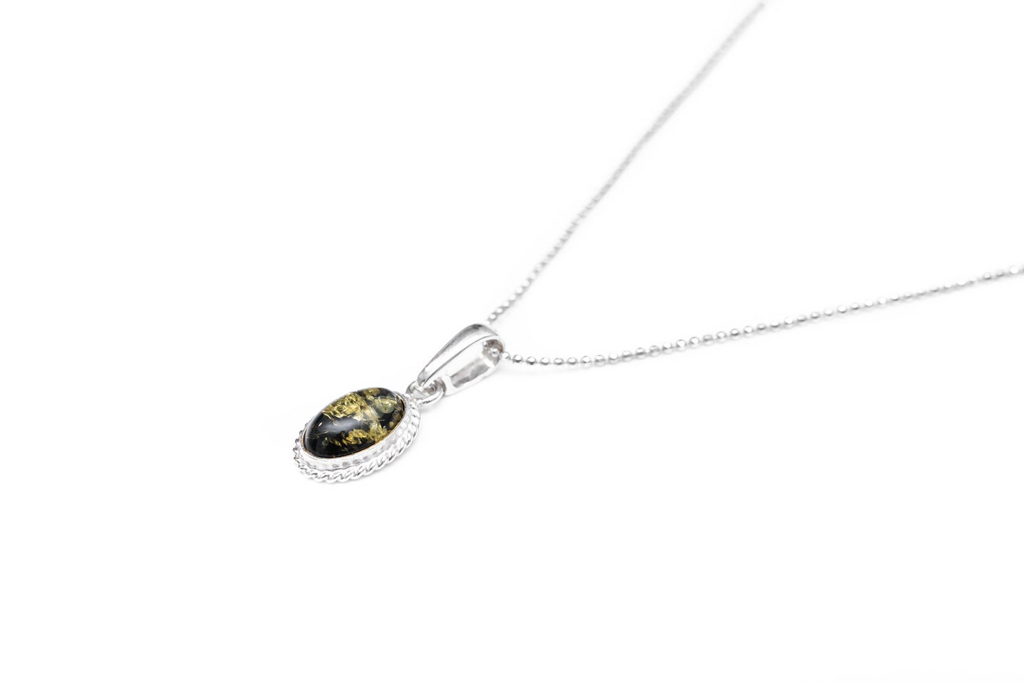 Mini Green Amber Quintessence Pendant