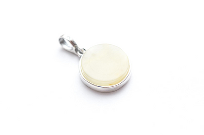 Mini White Amber Tree of Life Pendant