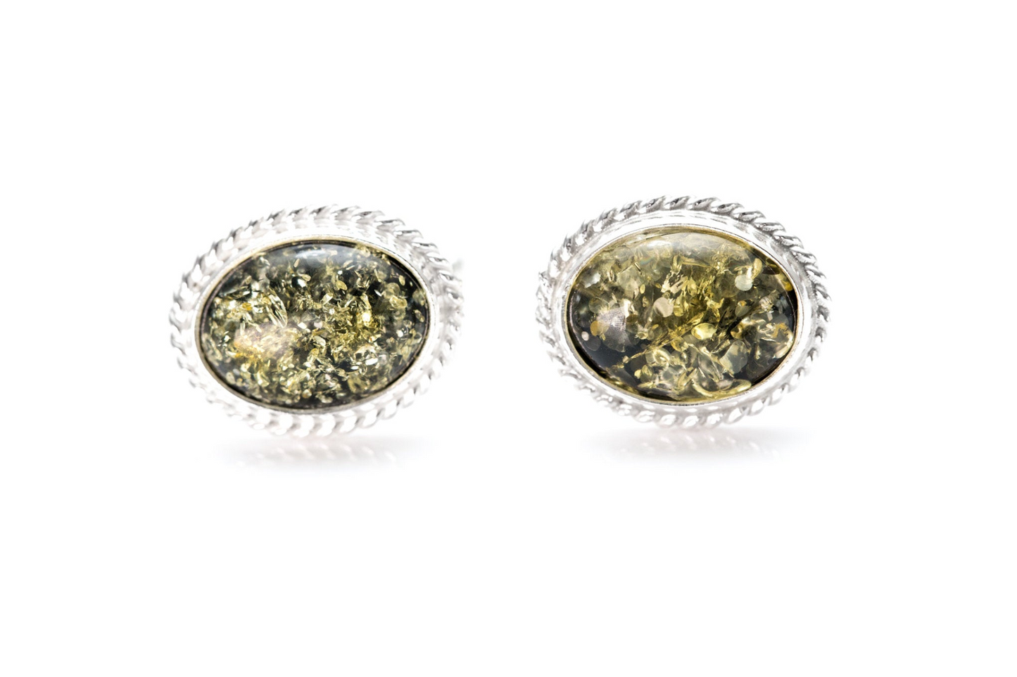 Quintessence Statement Green Amber Cufflinks