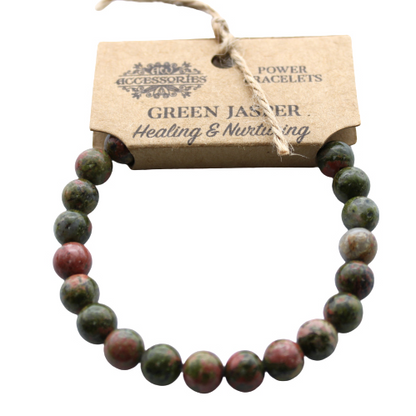 Power Bracelet - Green Jasper