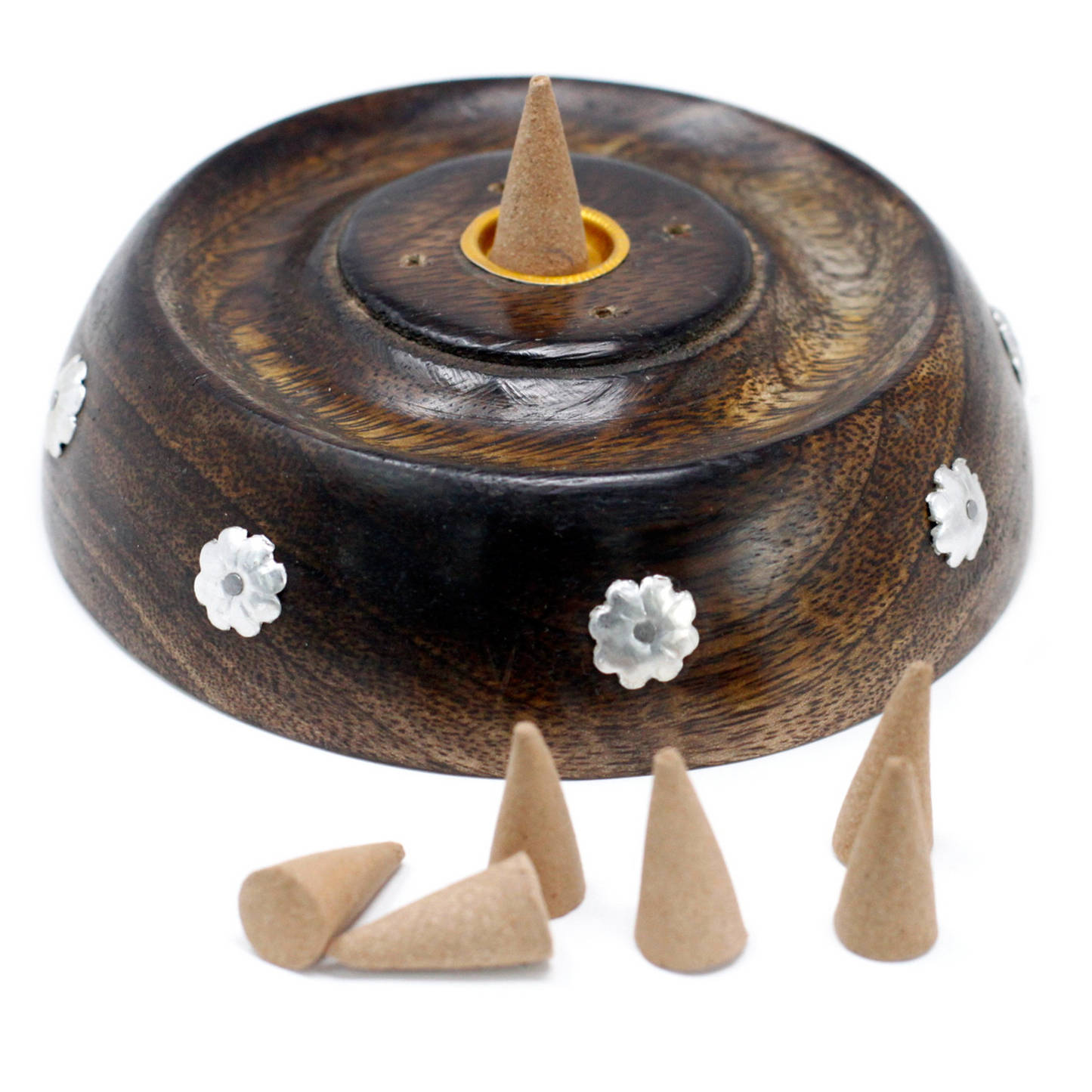 Cone & Stick Burner- Asst Design - Mango Wood