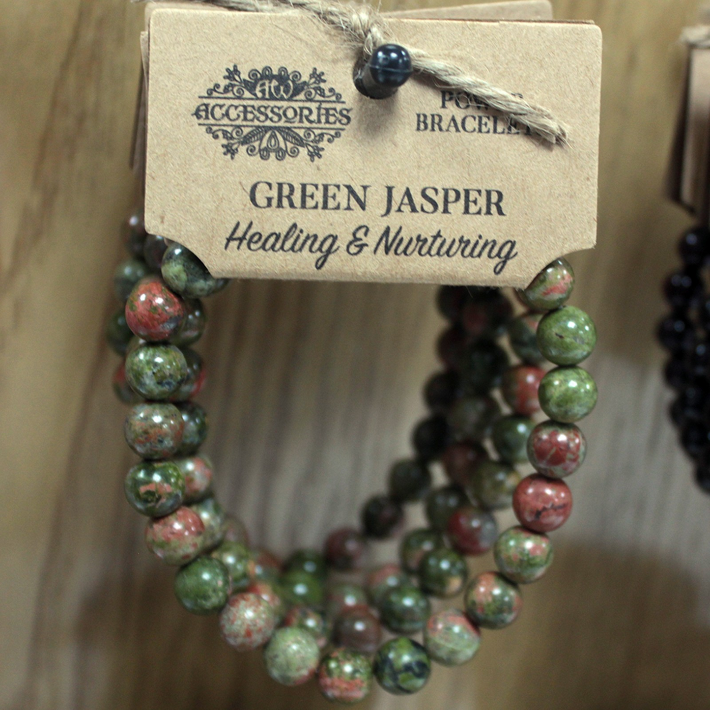 Power Bracelet - Green Jasper