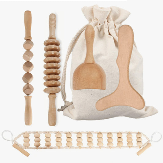 Gua Sha Wood Kit