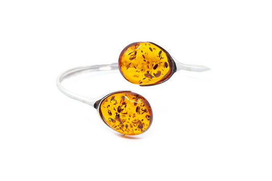 Statement Amber Torque Bangle