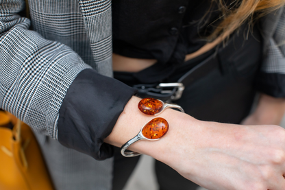 Statement Amber Torque Bangle