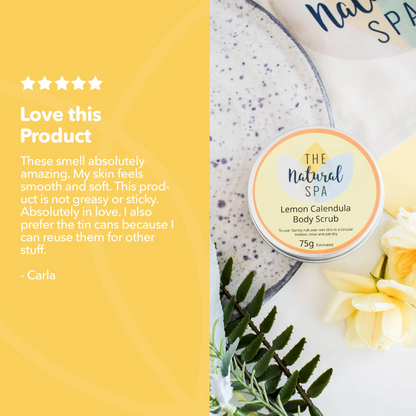 Lemon Calendula, Body Scrub - 3 different size option