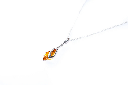 Subtle Amber Droplet Pendant