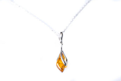 Subtle Amber Droplet Pendant