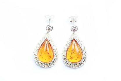 Pear Drop Frame Earrings