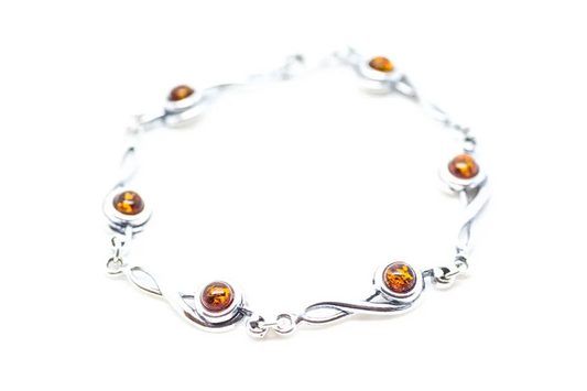 Treble Clef Amber Bracelet