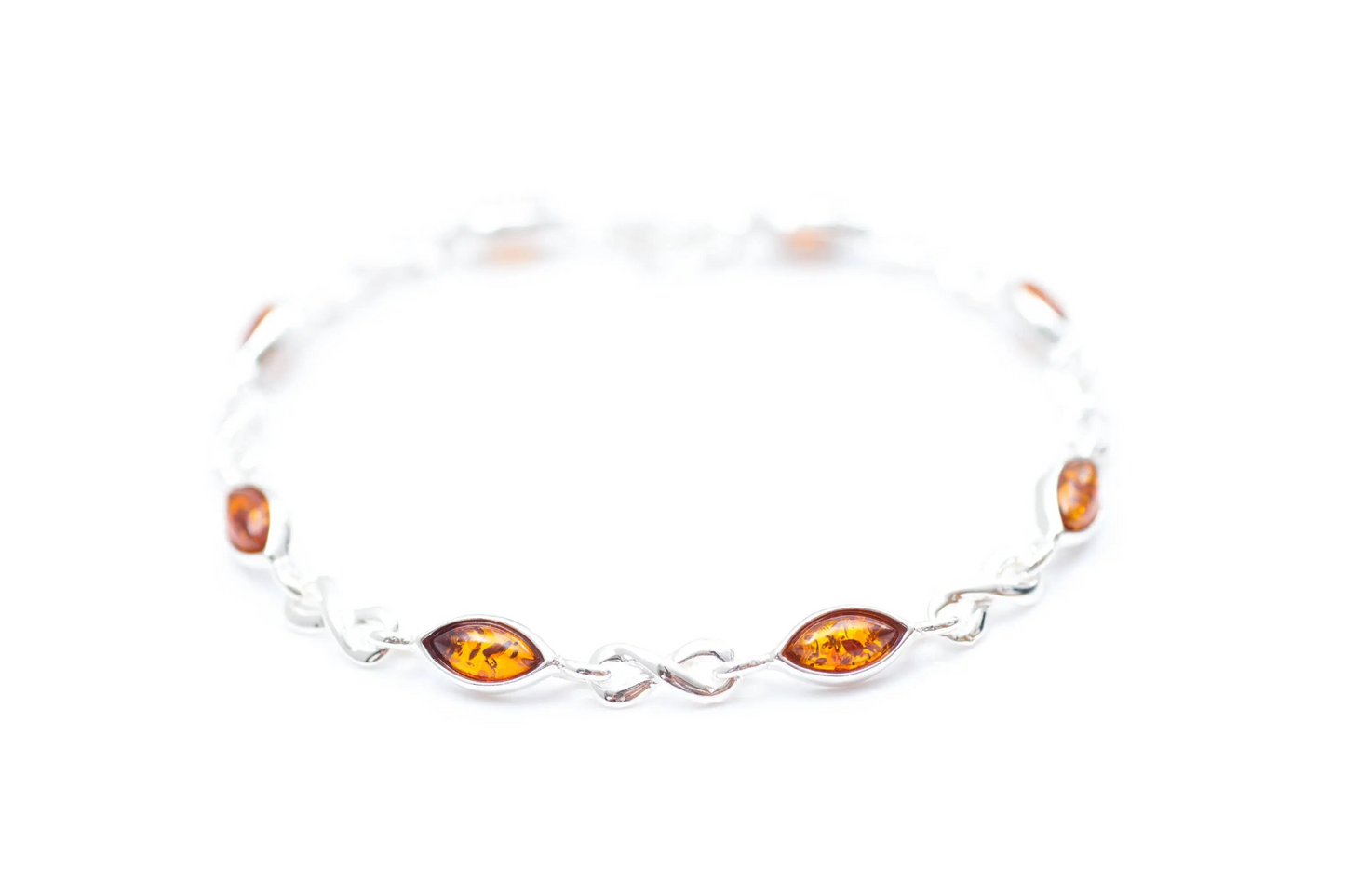 Classic Amber Infinity Bracelet