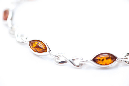 Classic Amber Infinity Bracelet