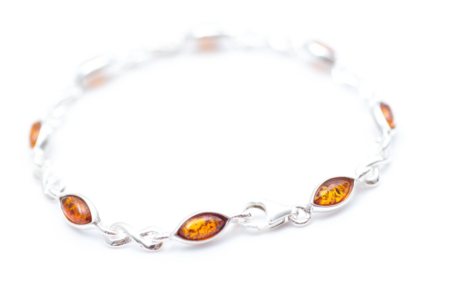 Classic Amber Infinity Bracelet