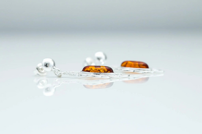 Chandelier Frame Baltic Amber Earrings