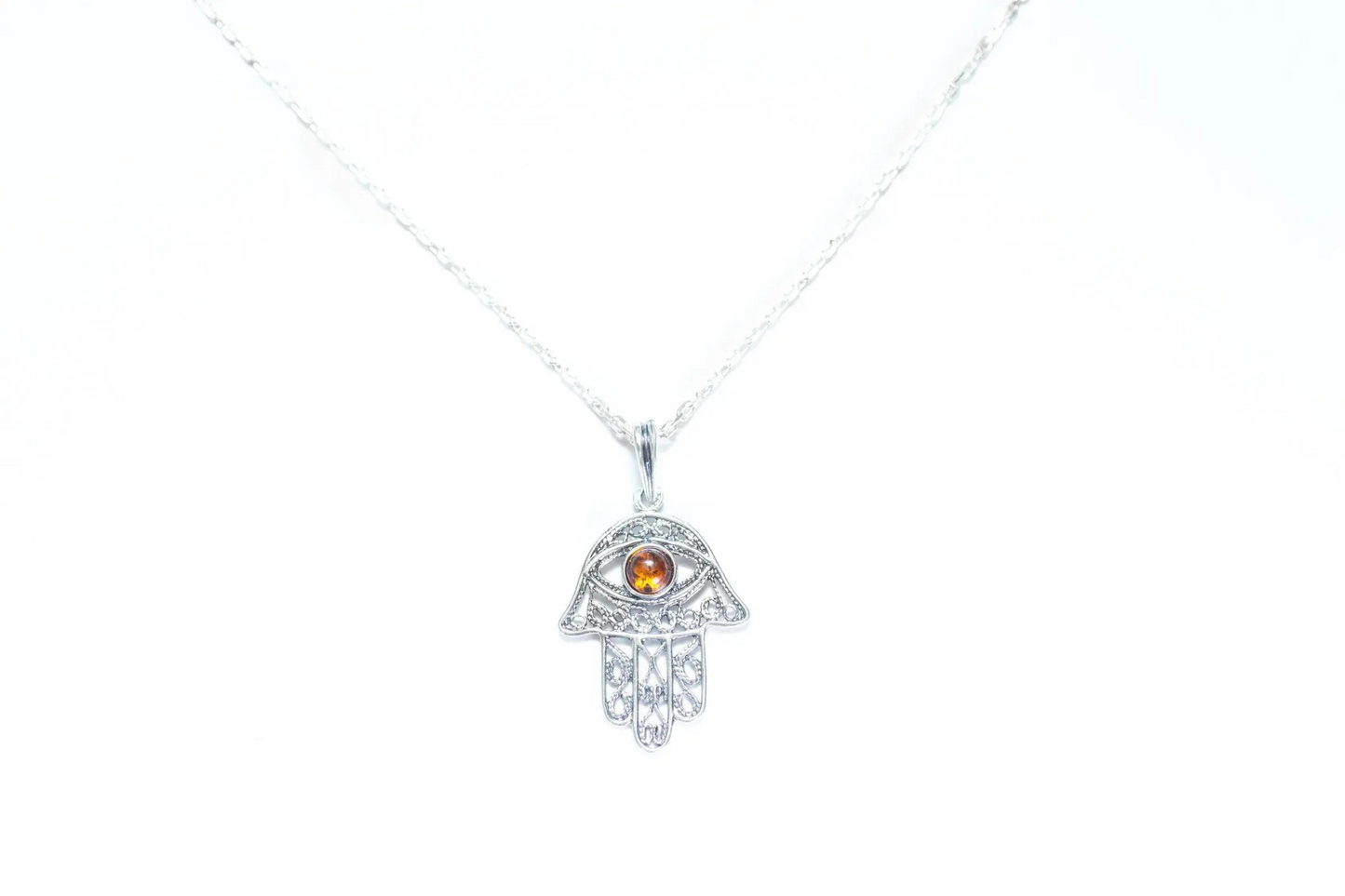 Ajoure Hamsa Pendant