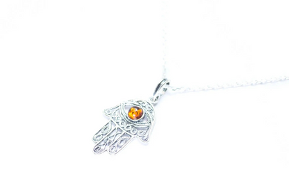 Ajoure Hamsa Pendant