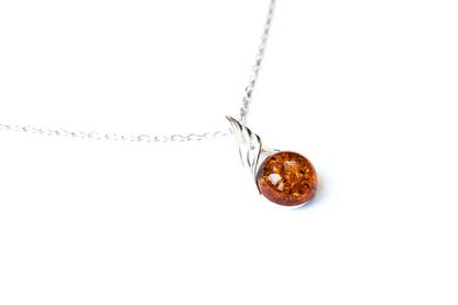 Amber Orb Pendant