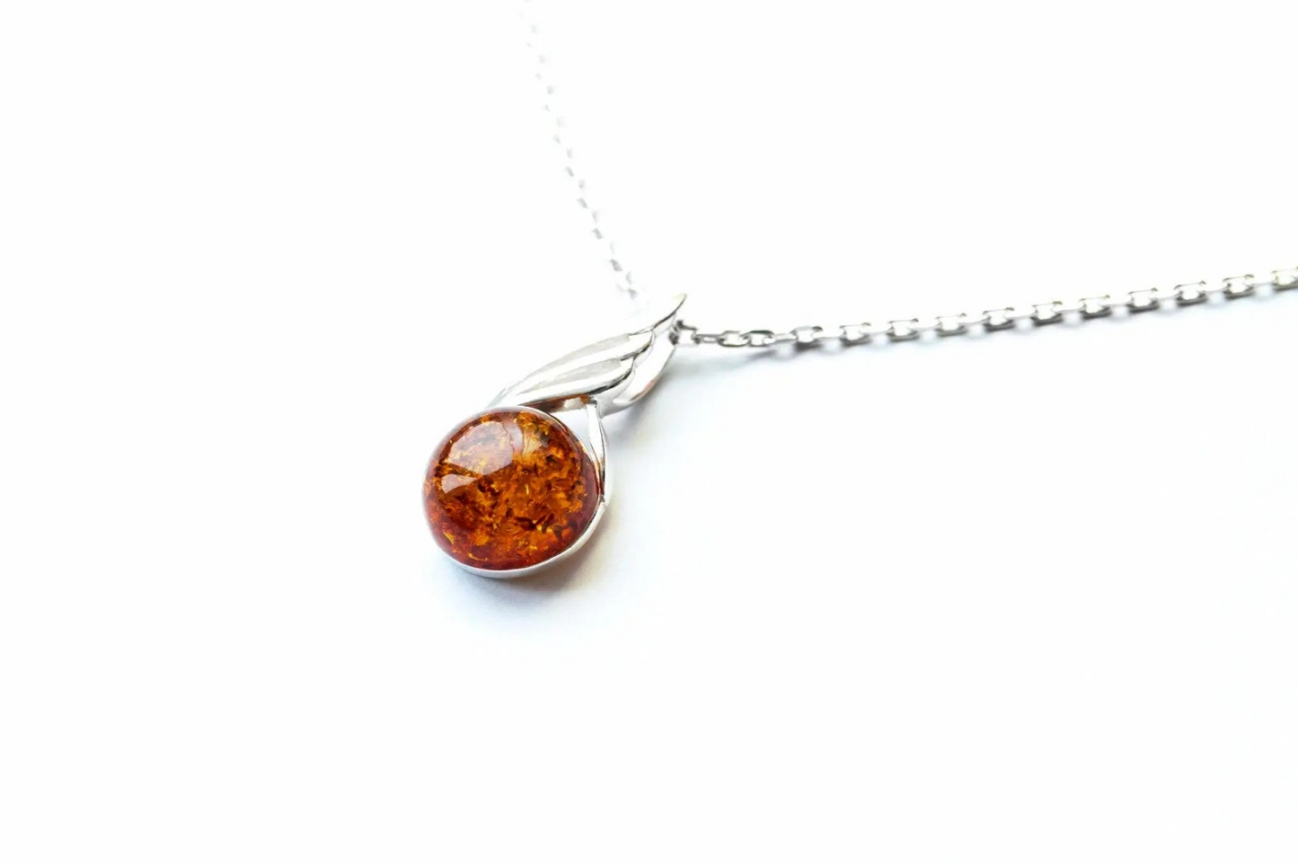 Amber Orb Pendant