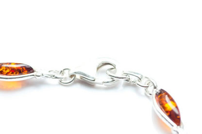 Classic Amber Leaf Bracelet