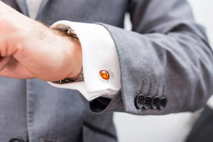 ESSENTIALS Amber Cufflinks