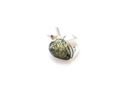 Green Amber Apple Pendant