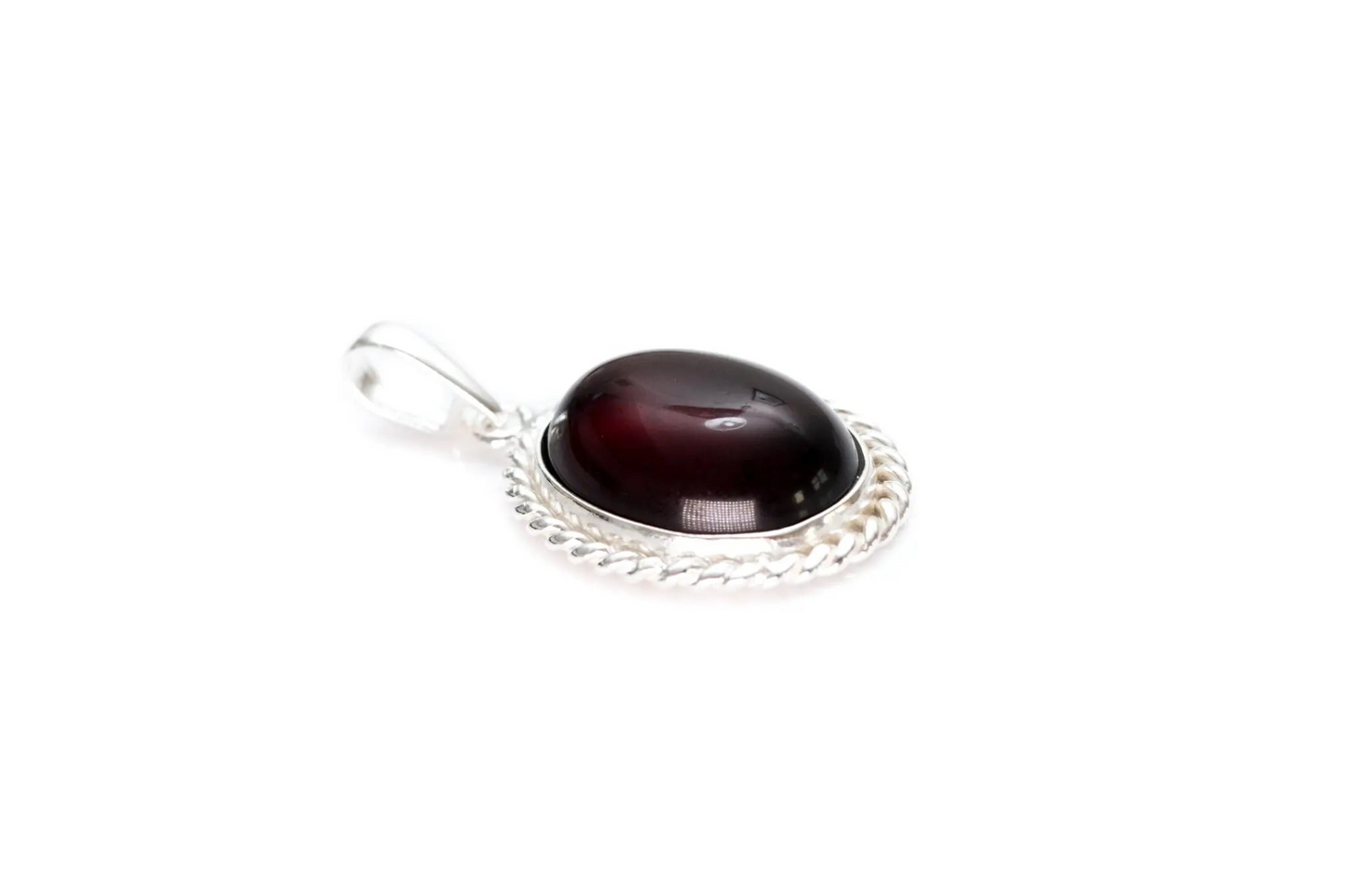 Cherry Red Amber Quintessence Pendant