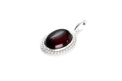 Cherry Red Amber Quintessence Pendant