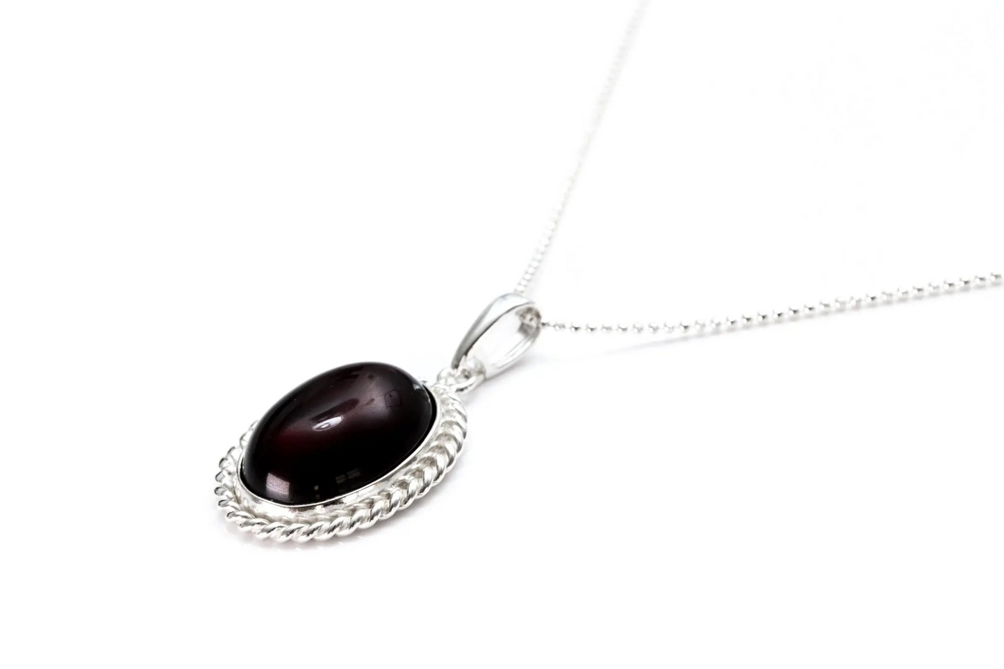 Cherry Red Amber Quintessence Pendant