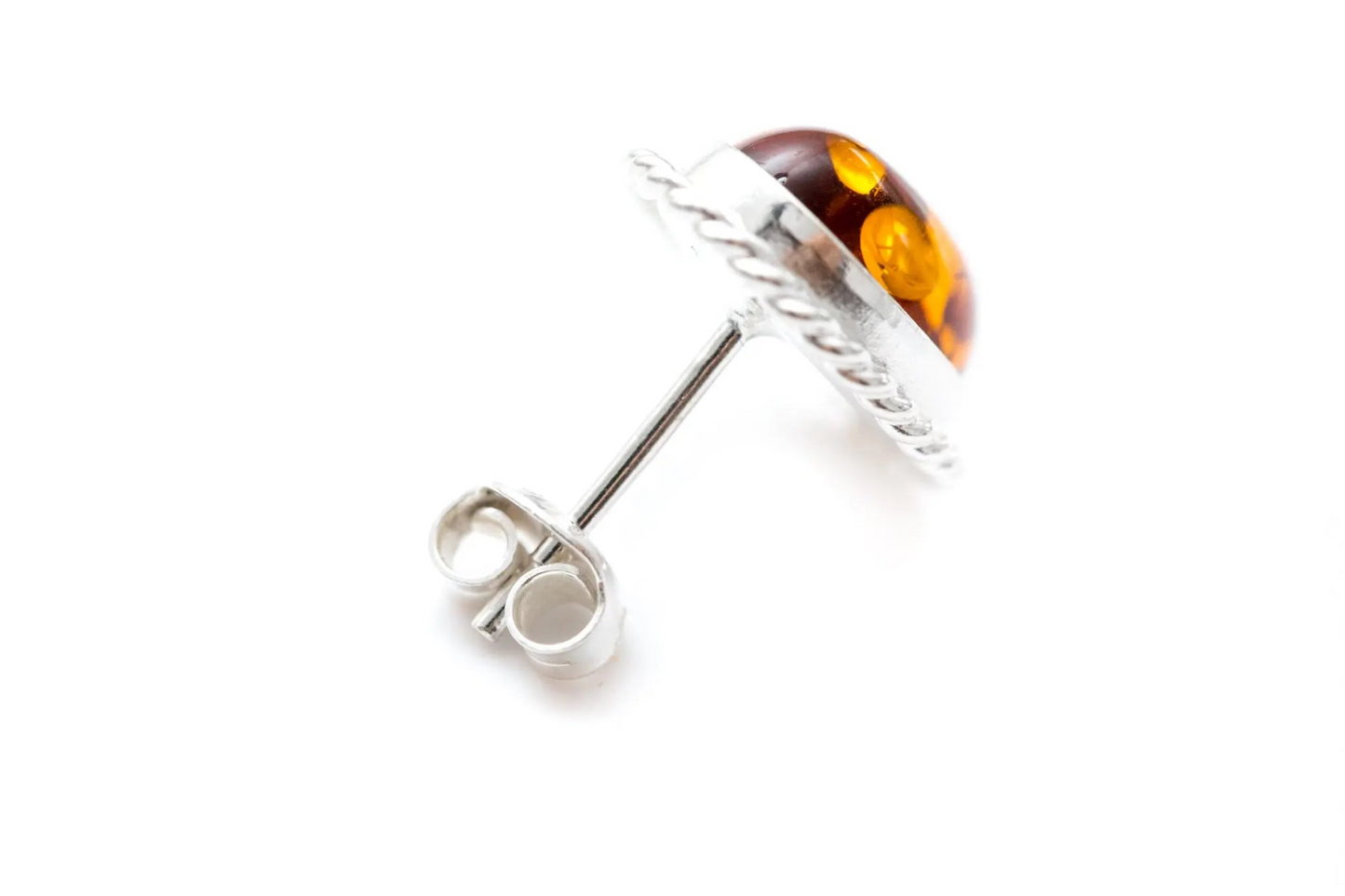 Amber Quintessence Stud Earrings