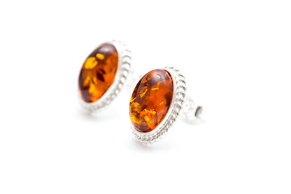 Amber Quintessence Stud Earrings